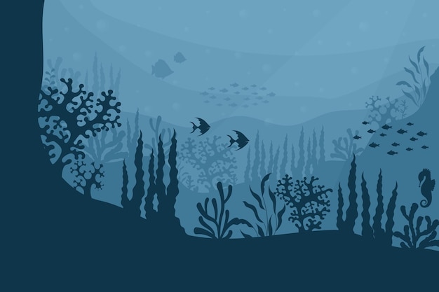 ocean depth illustration