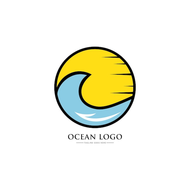 ocean wave logo design inspiration