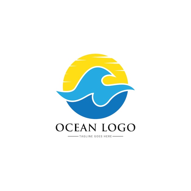 ocean wave logo design inspiration