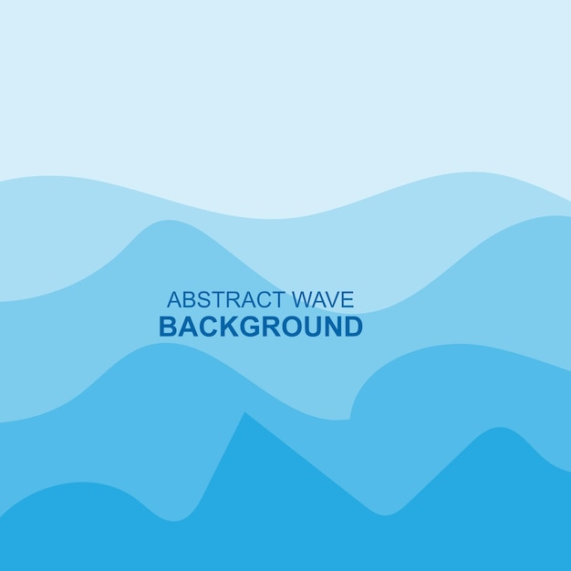 Ocean Waves Background Logo Design Vector Art Icons In pastel colors