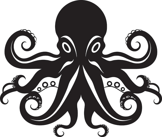 Oceanic Oracles Logo Vector Icon Aquatic Aesthetics Octopus Emblem Design