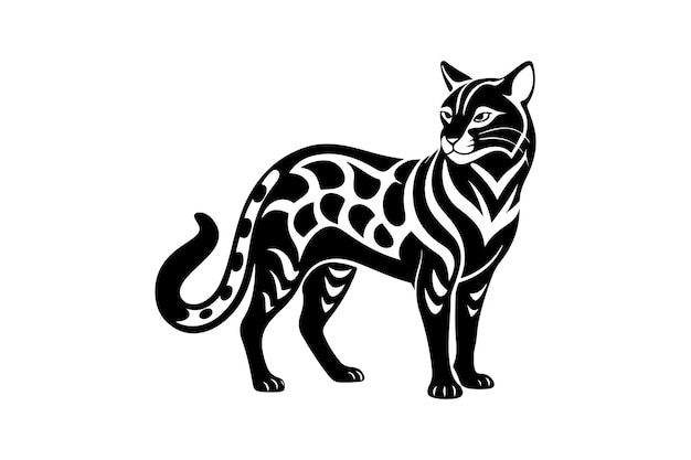 Ocelot silhouette vector illustration Ocelot silhouette vector Ocelot silhouette PNG