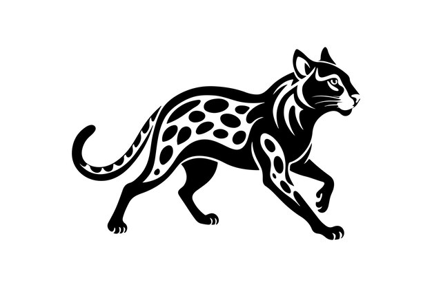 Ocelot silhouette vector illustration Ocelot silhouette vector Ocelot silhouette PNG