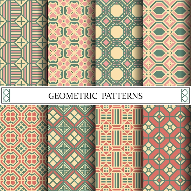 octagon geometric vector pattern for web page background