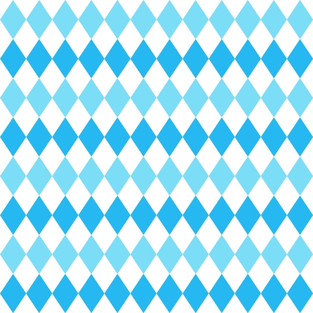 Octoberfest seamless pattern with blue rhombuses Oktoberfest background for wrapping paper tablecloth