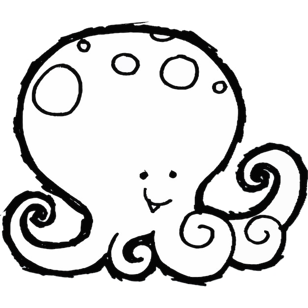 OCTOPUS Cartoon Drawing illustrated by ArtByUncle 5