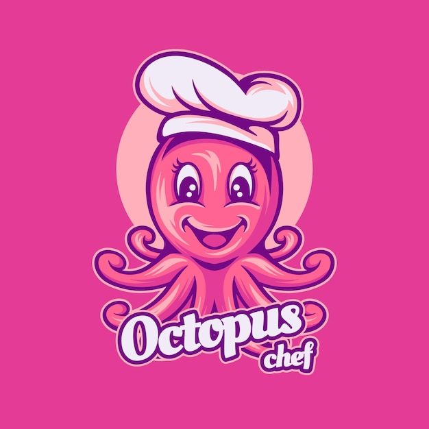 Octopus Chef Character Logo