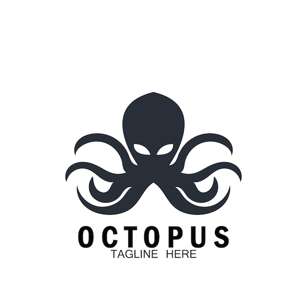 Octopus icon vector illustration template design