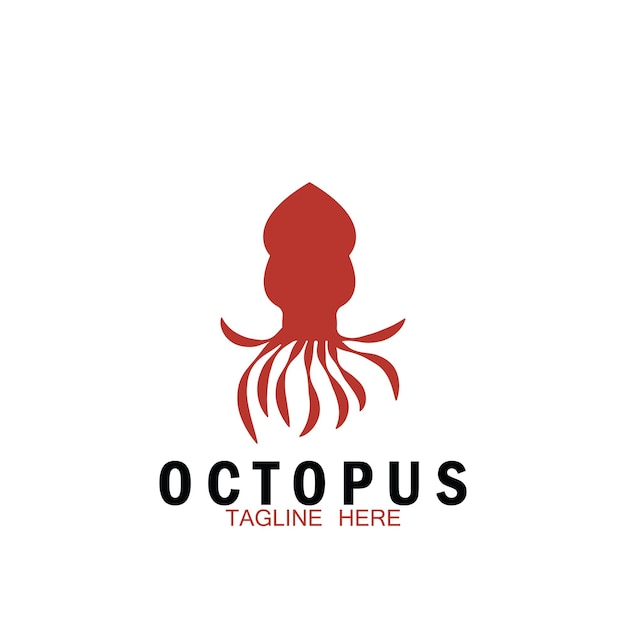 Octopus icon vector illustration template design