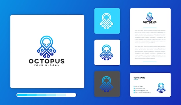 Octopus Logo Design Template