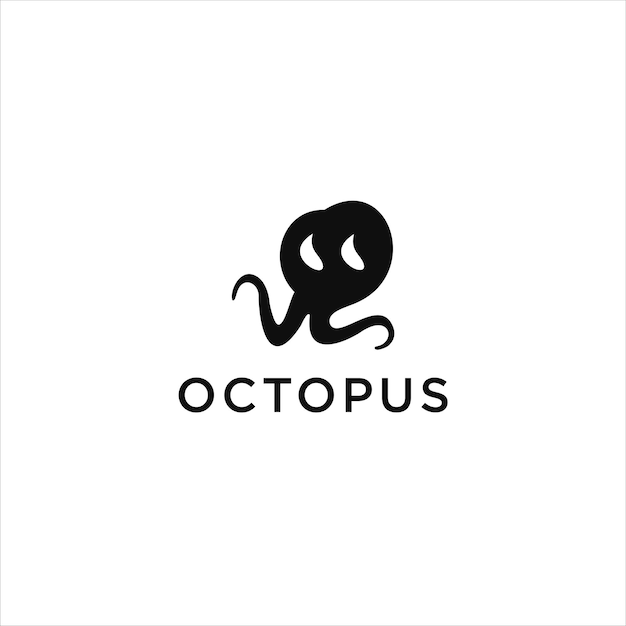 Octopus logo icon design template vector illustration