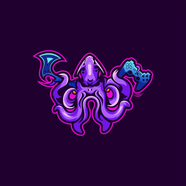 Octopus logo vector