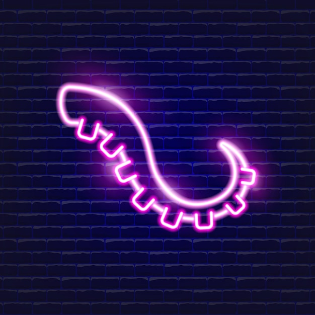 Octopus neon icon Glowing Vector illustration icon for mobile web and menu design Seafood concept