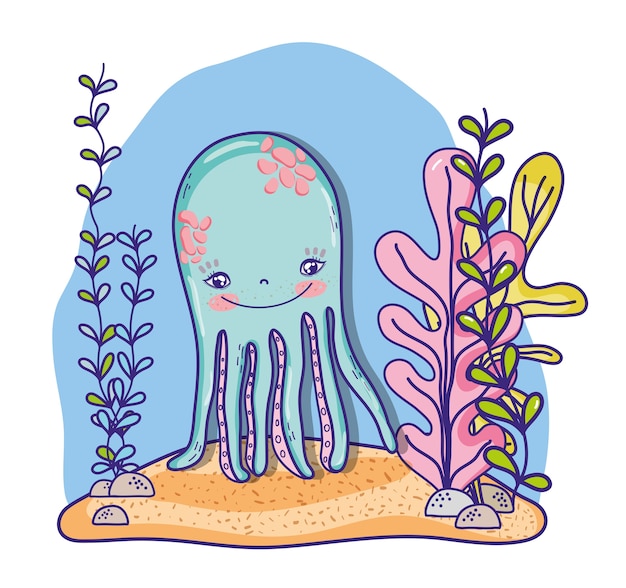 Octopus sea cartoons