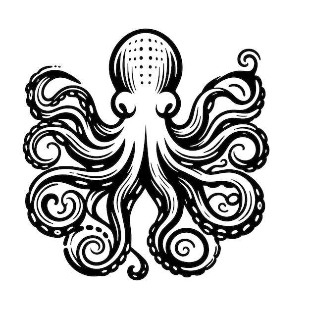 Octopus SVG Cut File Graphic