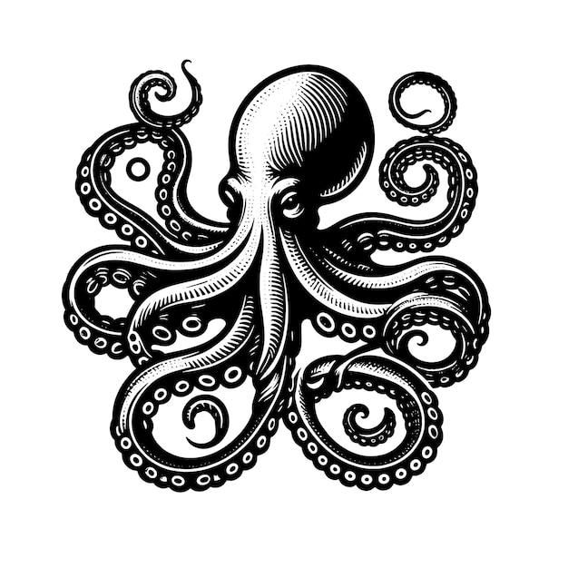 Octopus SVG Cut File Graphic