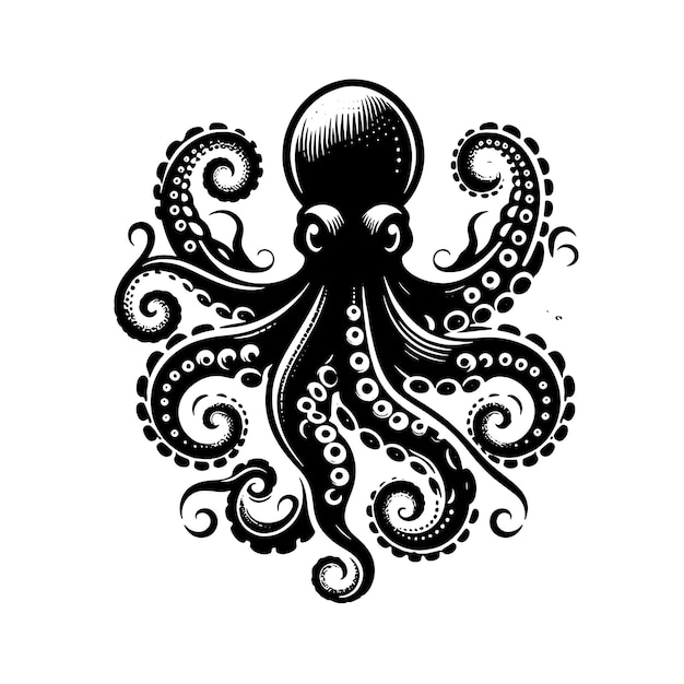 Octopus SVG Cut File Graphic