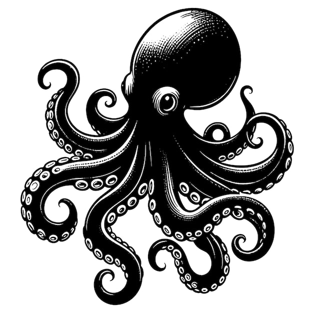 Octopus SVG Cut File Graphic