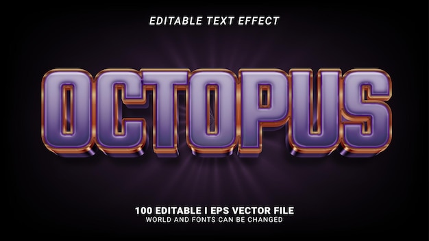 Octopus text effect