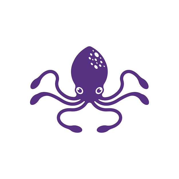 Octopus vector icon illustration