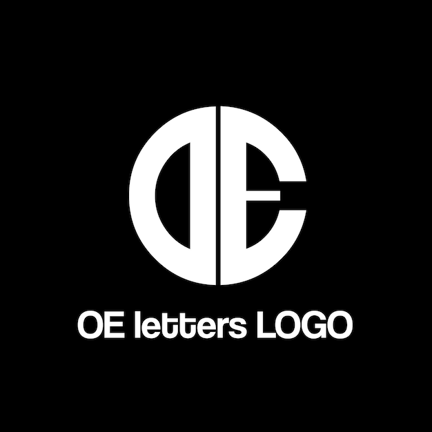 OE letters vector logo design