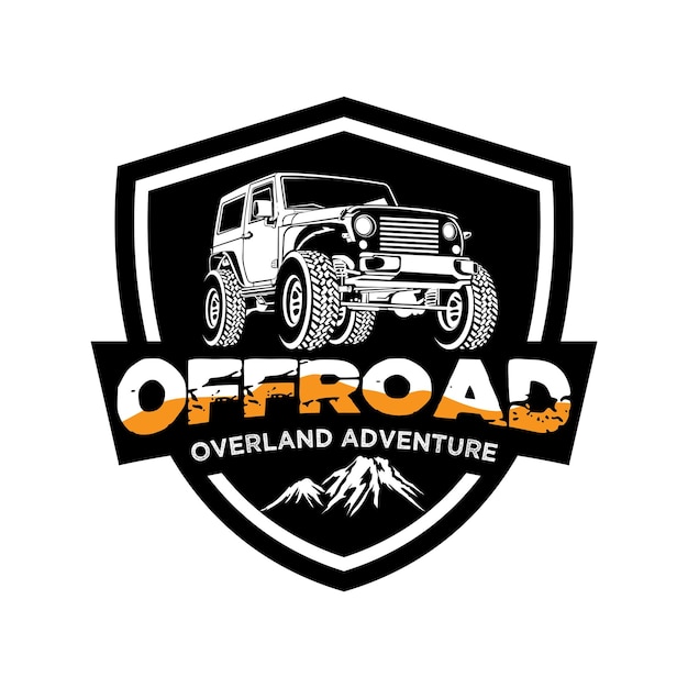 Off road Adventure vehicle vector illustration logo design