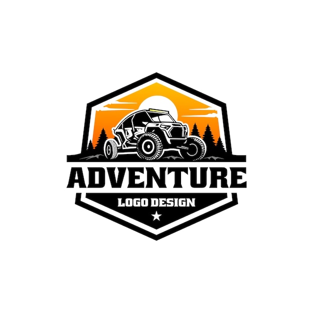 Off road buggy UTV logo vector