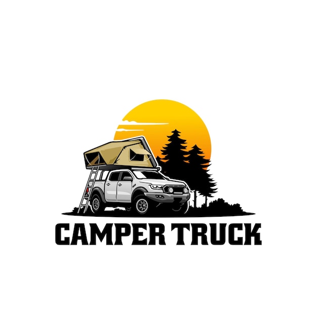 Off road camper truck logo