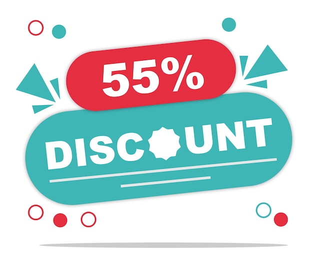 Offer percent discount label isolated on white background Special promo off price reduction badge