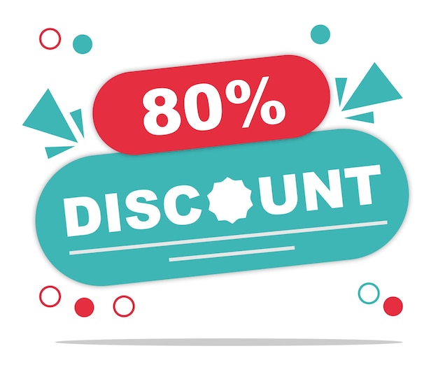 Offer percent discount label isolated on white background Special promo off price reduction badge