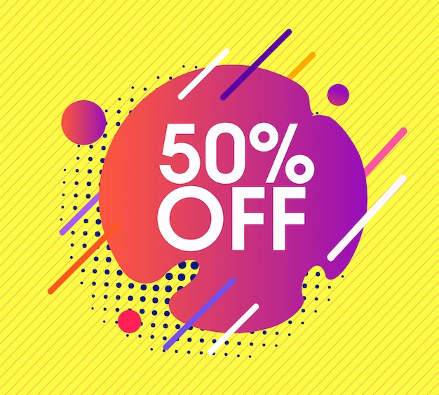 Offer sale banner 50% off