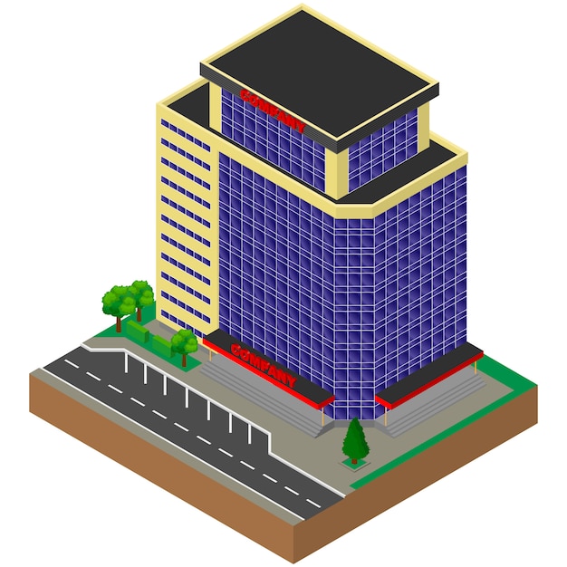 Office building. Isometric.