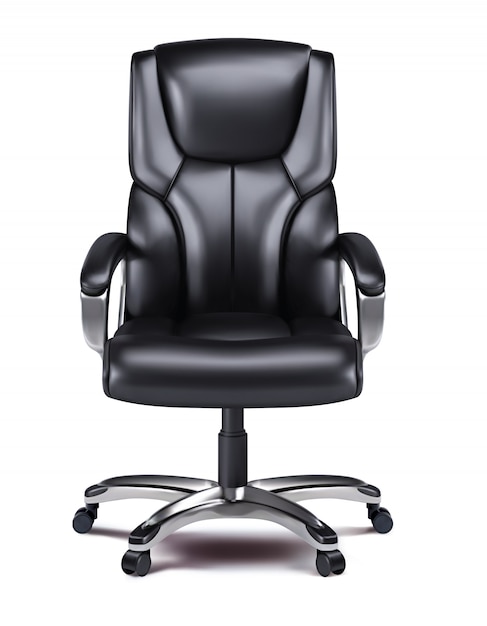 Vector office chair isolated realistic 3d vector image