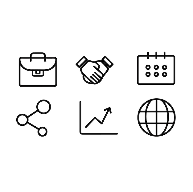 Office icon set vector illustration