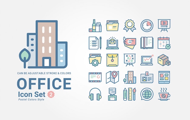 Office icon set