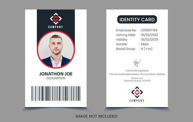 Office id card design