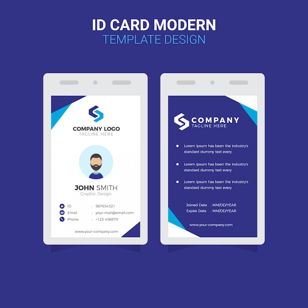 Office ID Card Modern simple corporate business template