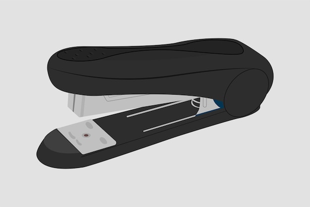 Office School Stapler on grey background Vector