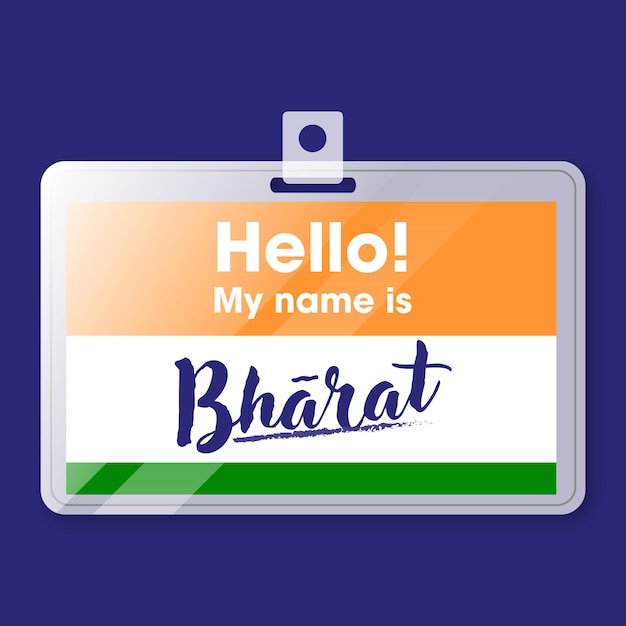 The official name of India is Bharat Bharat Ganarajya