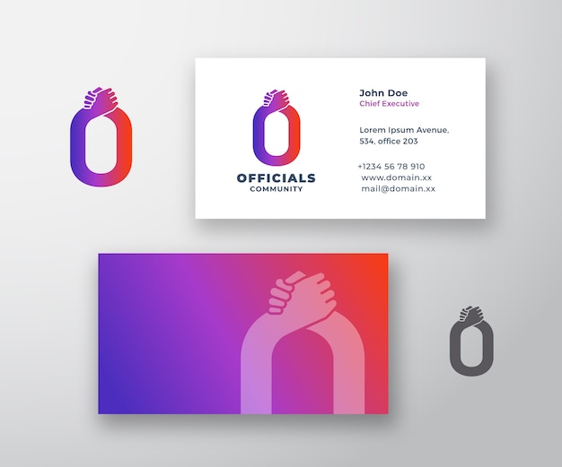 Officials Abstract Logo and Business Card