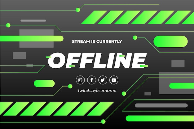 Offline twitch banner gammer style