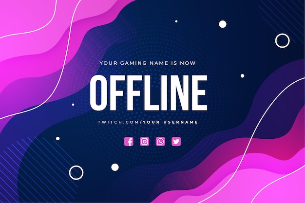 Offline twitch banner template