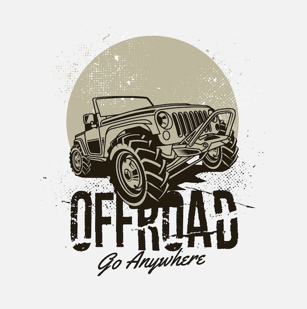 Offroad lifestyle illustration