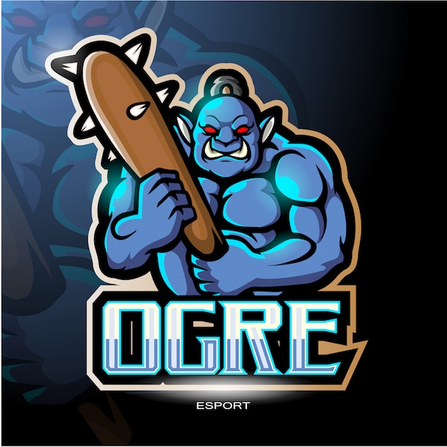 Ogre mascot logo