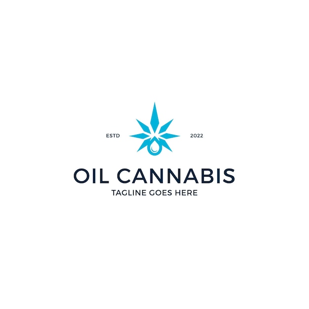 Oil cannabis logo design inspiration