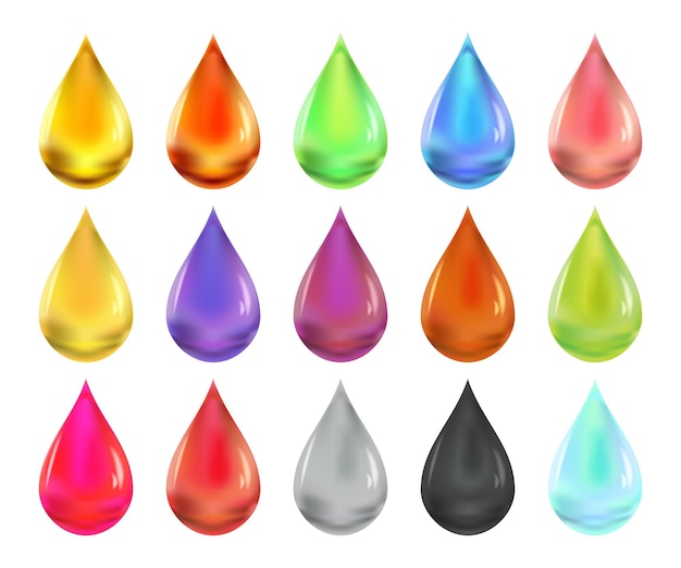 Oil drop collection vector