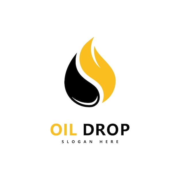 Oil drop Logo Template vector illustration design