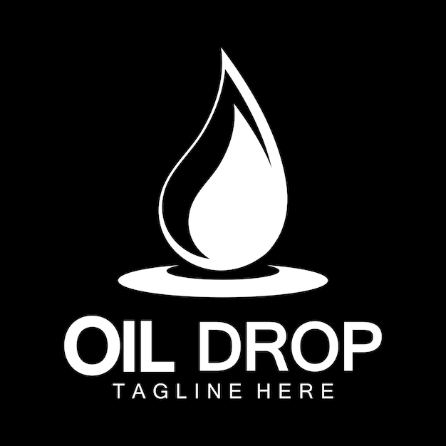 Oil drop logo vector illustration design templatedesign inspiration vector template for industry company logo