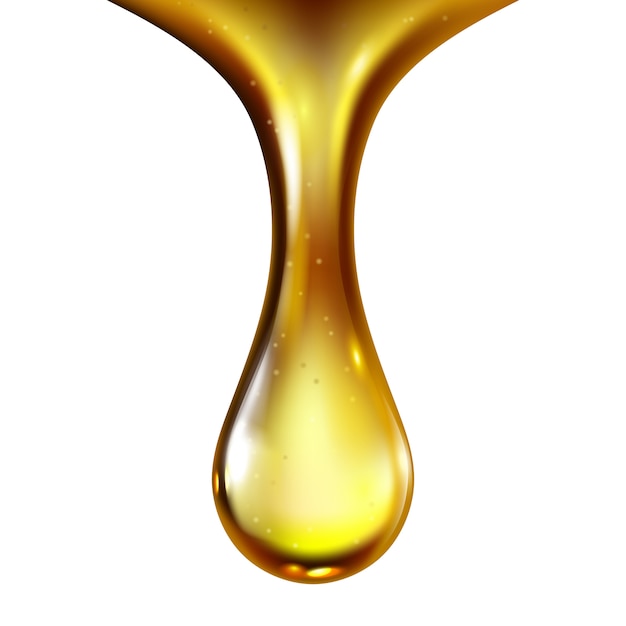 Oil Drop Petroleum Engine Lubricant Liquid