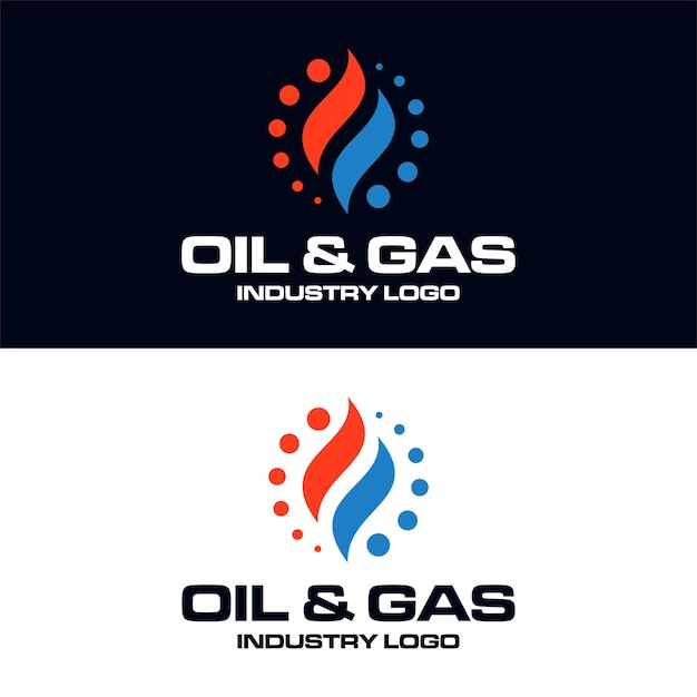 Oil Gas Logo Design Template